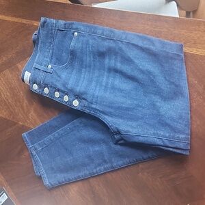 Button fly jeans